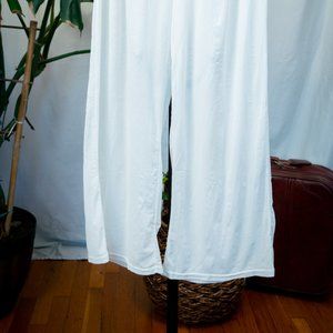 SOLD - Sheer White Wide Leg Pants